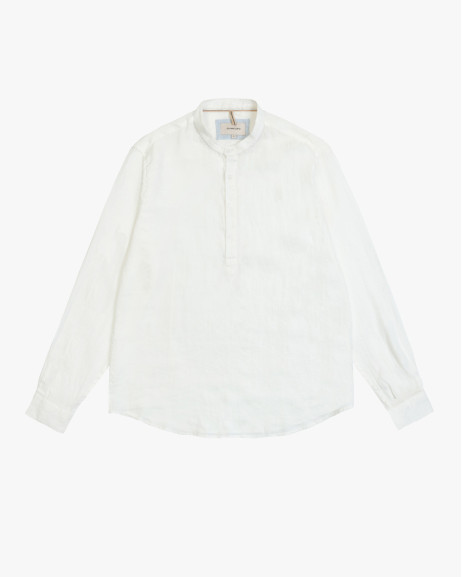Camicia serafino in lino