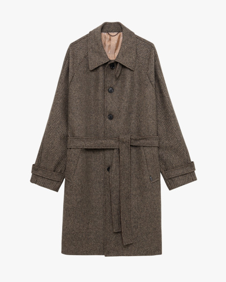 Cappotto lungo con cintura Gianni Lupo