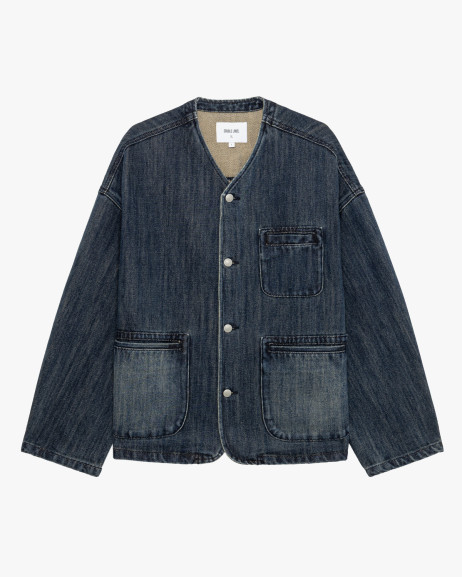 Giacca in denim con scollo a V Gianni Lupo